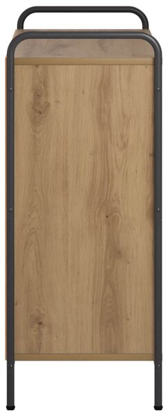 Könyvespolc 80 x 33 x 80 cm Szerelt Fa Kézműves Tölgy