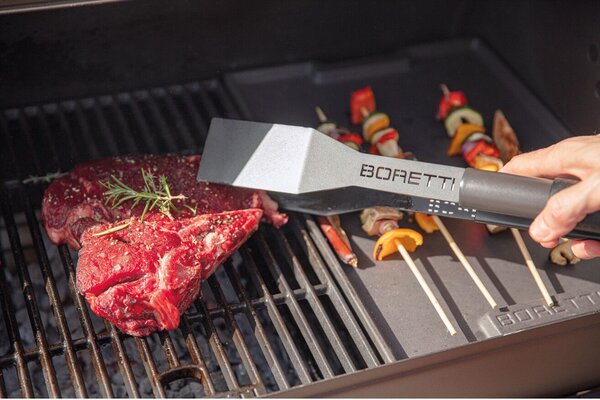 Beépíthető szénes grillsütő, Boretti, Barilo Top, 87 x 41 cm, antracit