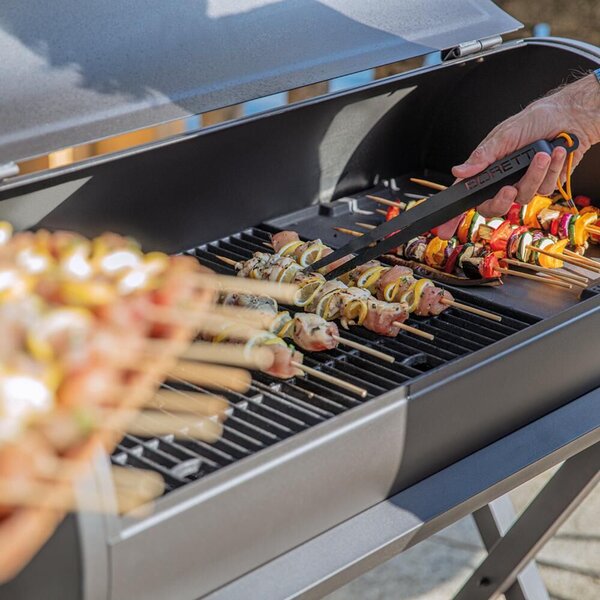 Beépíthető szénes grillsütő, Boretti, Barilo Top, 87 x 41 cm, antracit