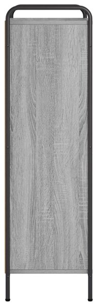 Könyvespolc 57 x 33 x 111 cm Szerelt Fa Szürke Sonoma