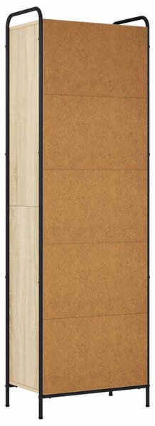 Könyvespolc 55,5 x 33 x 174 cm Szerelt Fa Sonoma Tölgy