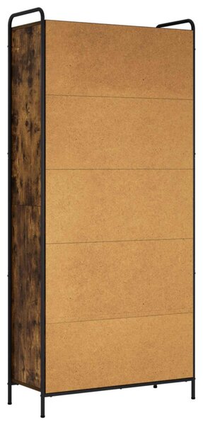 Könyvespolc 55,5 x 33 x 174 cm Szerelt Fa Füstös Tölgy