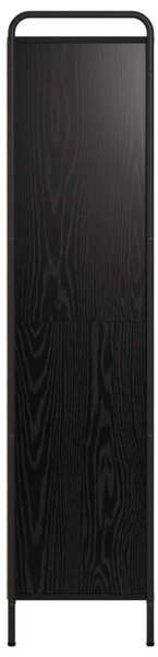 Könyvespolc 55,5 x 33 x 174 cm Szerelt Fa Fekete Tölgy