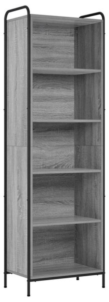 Könyvespolc 55,5 x 33 x 174 cm Szerelt Fa Szürke Sonoma