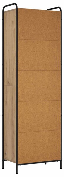 Könyvespolc 55,5 x 33 x 174 cm Szerelt Fa Kézműves Tölgy