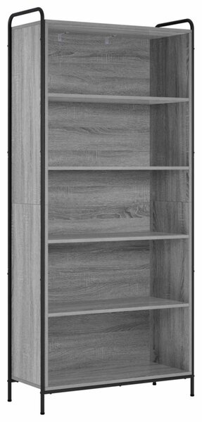 Könyvespolc 55,5 x 33 x 174 cm Szerelt Fa Szürke Sonoma