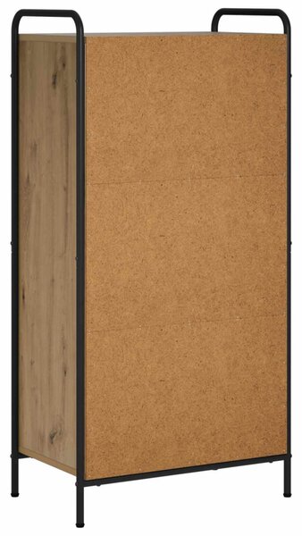 Könyvespolc 57 x 33 x 111 cm Szerelt Fa Kézműves Tölgy