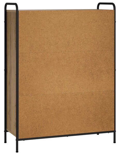 Könyvespolc 57 x 33 x 111 cm Szerelt Fa Kézműves Tölgy