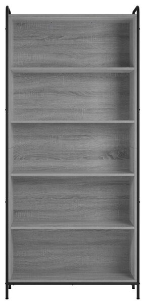 Könyvespolc 55,5 x 33 x 174 cm Szerelt Fa Szürke Sonoma