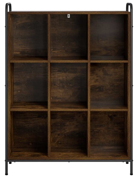 Könyvespolc 57 x 33 x 111 cm Szerelt Fa Füstös Tölgy