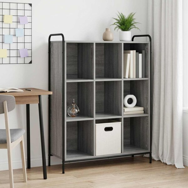 Könyvespolc 57 x 33 x 111 cm Szerelt Fa Szürke Sonoma