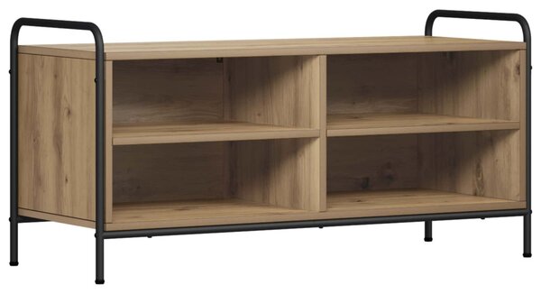 TV szekrény 140 x 39,5 x 50 cm Kézműves Tölgy Szerelt Fa