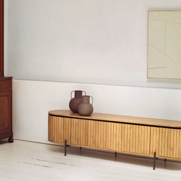 Fa TV állvány Kave Home Licia 200 x 55 cm