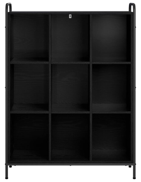 Könyvespolc 57 x 33 x 111 cm Szerelt Fa Fekete Tölgy