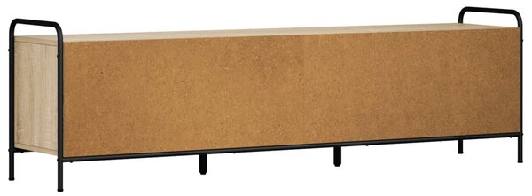 TV szekrény 140 x 39,5 x 50 cm Sonoma Tölgy Szerelt Fa