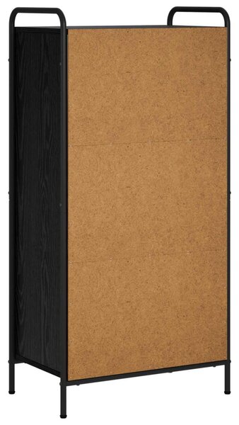 Könyvespolc 57 x 33 x 111 cm Szerelt Fa Fekete Tölgy