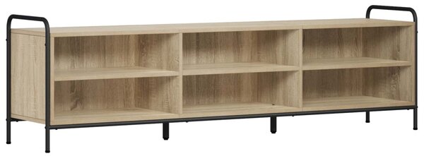 TV szekrény 140 x 39,5 x 50 cm Sonoma Tölgy Szerelt Fa