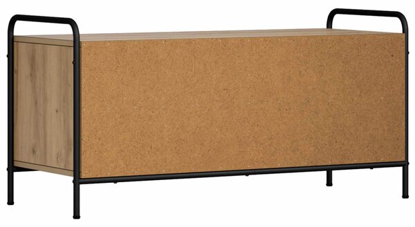 TV szekrény 140 x 39,5 x 50 cm Kézműves Tölgy Szerelt Fa