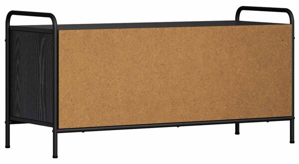 TV szekrény 140 x 39,5 x 50 cm Fekete Tölgy Szerelt Fa