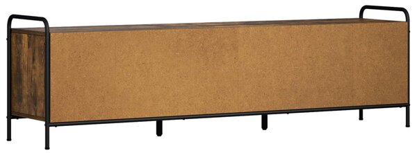 TV szekrény 140 x 39,5 x 50 cm Füstös Tölgy Szerelt Fa