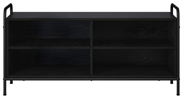 TV szekrény 140 x 39,5 x 50 cm Fekete Tölgy Szerelt Fa