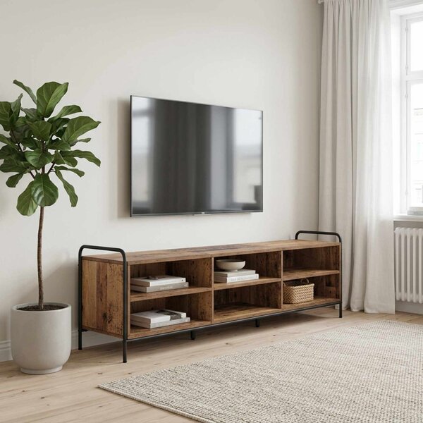 TV szekrény 140 x 39,5 x 50 cm Antik Fa Szerelt Fa