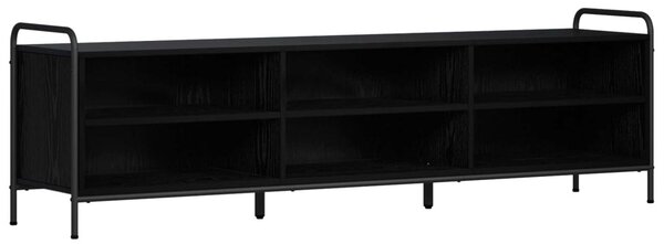 TV szekrény 140 x 39,5 x 50 cm Fekete Tölgy Szerelt Fa