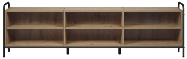 TV szekrény 140 x 39,5 x 50 cm Kézműves Tölgy Szerelt Fa