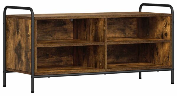 TV szekrény 140 x 39,5 x 50 cm Füstös Tölgy Szerelt Fa