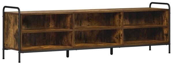 TV szekrény 140 x 39,5 x 50 cm Füstös Tölgy Szerelt Fa