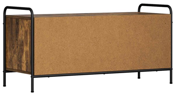TV szekrény 140 x 39,5 x 50 cm Füstös Tölgy Szerelt Fa
