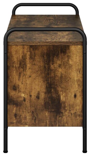 TV szekrény 140 x 39,5 x 50 cm Füstös Tölgy Szerelt Fa