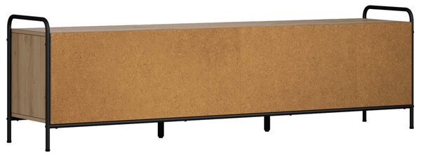 TV szekrény 140 x 39,5 x 50 cm Kézműves Tölgy Szerelt Fa