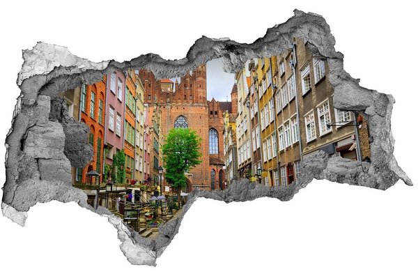 Fali matrica lyuk a falban Gdansk lengyelország