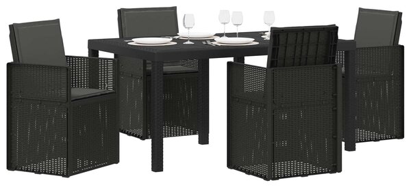 VidaXL Kert étkező szett párnával 5 pcs Antracitszürke PP