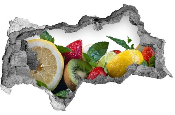 3d fali matrica lyuk a falban Gyümölcsök és zöldségek
