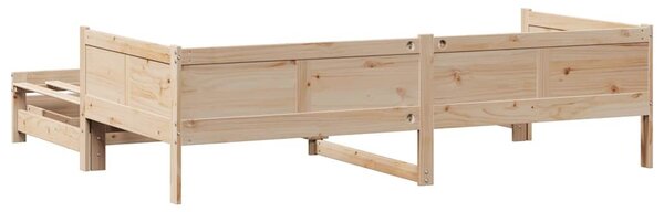 VidaXL kihúzható heverő fiókokkal matrac nélkül 90 x 190 cm