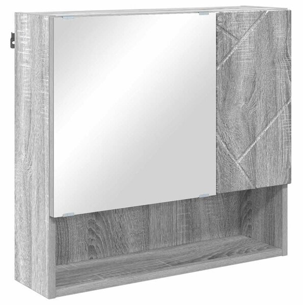VidaXL Fürdőszoba bútor szett 4 db Szürke Sonoma 61 x 35 x 64 cm