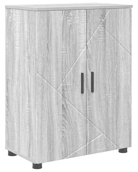VidaXL Fürdőszoba bútor szett 4 db Szürke Sonoma 61 x 35 x 64 cm