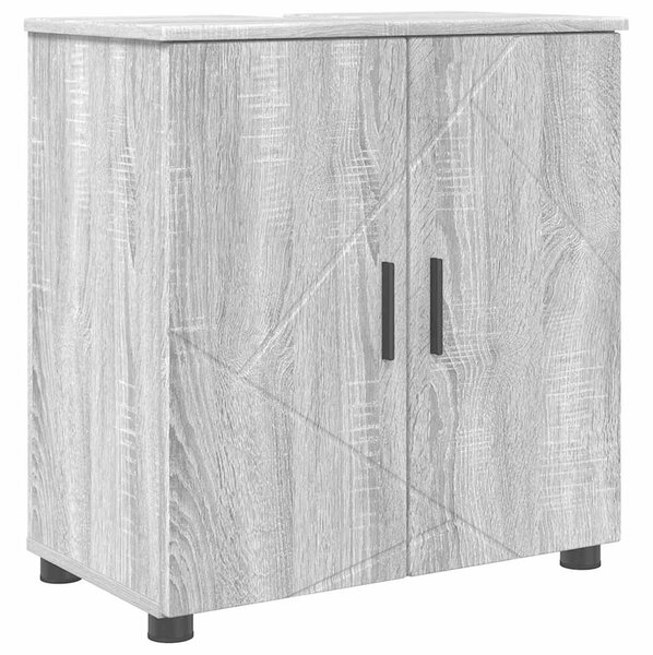 VidaXL Fürdőszoba bútor szett 4 db Szürke Sonoma 61 x 35 x 64 cm