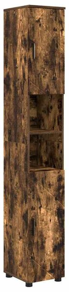 VidaXL Fürdőszoba bútor szett 5 db Füstölt tölgy 35 x 30 x 192 cm