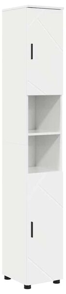 VidaXL Fürdőszoba bútor szett 5 pcs Magasfényű fehér 30 x 35 x 192 cm