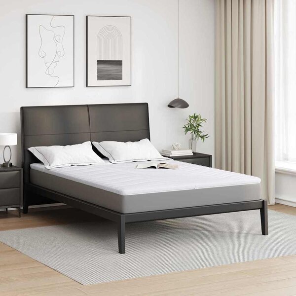 VidaXL Matrac topper 140 x 200 cm vastag Kötött Anyag Fehér