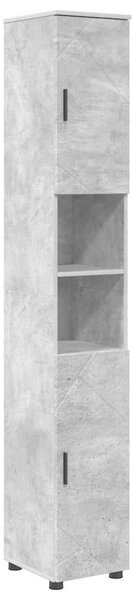 VidaXL Fürdőszoba bútor szett 4 db Beton Szürke 35 x 30 x 192 cm