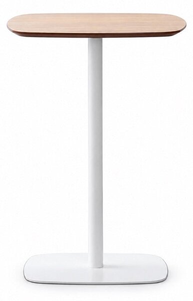 Bárasztal, kerek MDF asztallappal, Ø60 x 105 cm, 20 kg teherbírás, tölgy/fehér