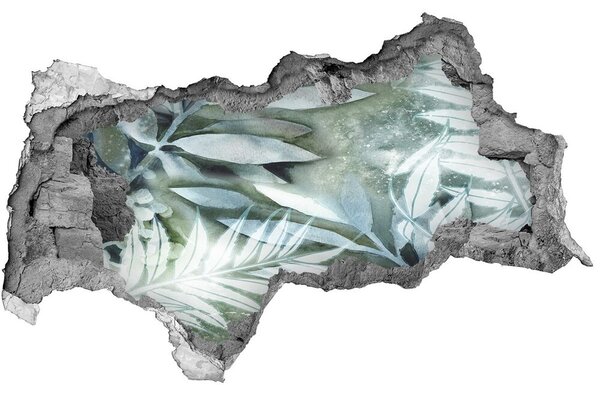 3d fali matrica lyuk a falban A levelek