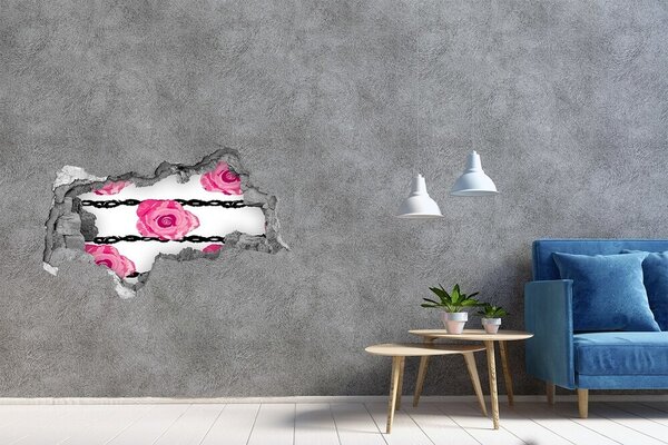 3d fali matrica lyuk a falban Tégla roses