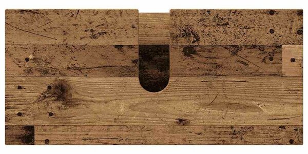 VidaXL Fürdőszoba bútor szett 3 pcs Régi fa 76.5 x 35 x 64 cm Faanyag