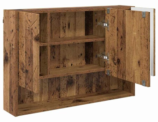 VidaXL Fürdőszoba bútor szett 3 pcs Régi fa 76.5 x 35 x 64 cm Faanyag