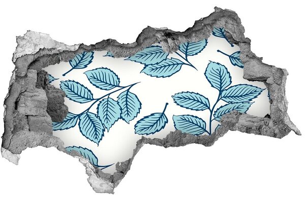 3d fali matrica lyuk a falban A levelek